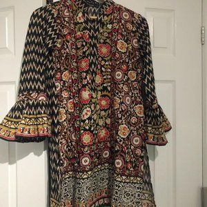 Cotton Bell Sleeve Tunic Top